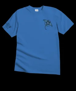 Ehukai Manta - Blue Hawaii Dyed Short Sleeve Crewneck T-Shirt