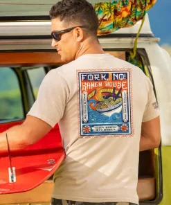 Fork No - Kona Coffee Dyed Short Sleeve Crewneck T-Shirt