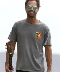Grateful Dead Concert Poster - Crater Dyed® Short Sleeve Crewneck T-Shirt