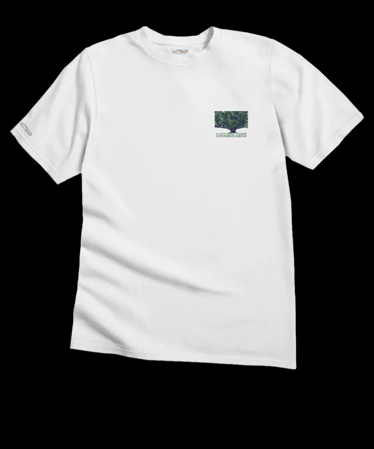 Lahaina Banyan - White Short Sleeve Crewneck T-Shirt