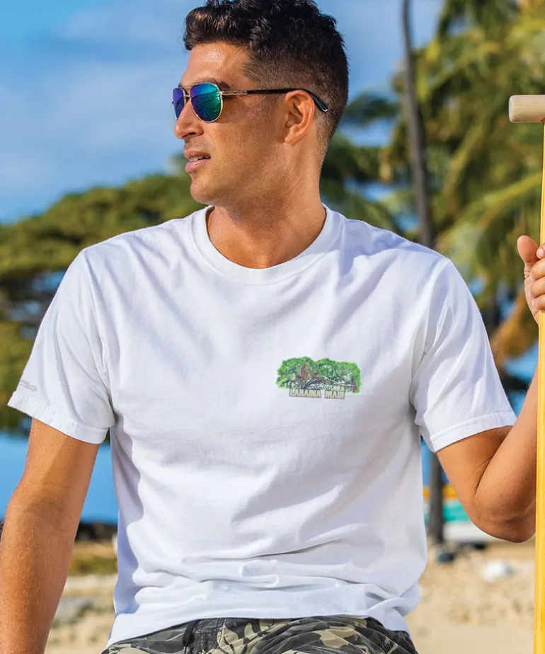 Lahaina Banyan - White Short Sleeve Crewneck T-Shirt