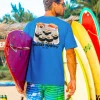 Miso Happy - Blue Hawaii Dyed Short Sleeve Crewneck T-Shirt