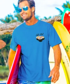 Miso Happy - Blue Hawaii Dyed Short Sleeve Crewneck T-Shirt