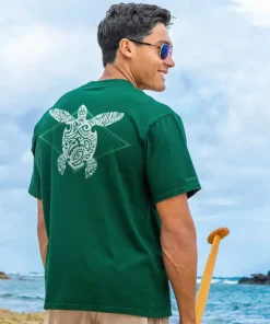 Moana Honu - Forest Green Short Sleeve Crewneck T-Shirt