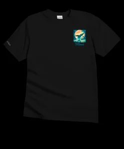 Moonlight Whale - Black Short Sleeve Crewneck T-Shirt