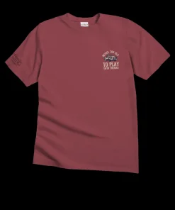 Never Too Old - Paradise Red Dyed Short Sleeve Crewneck T-Shirt