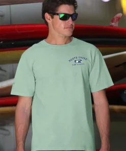 North Shore Surf Classic - Key Lime Dyed Short Sleeve Crewneck T-Shirt