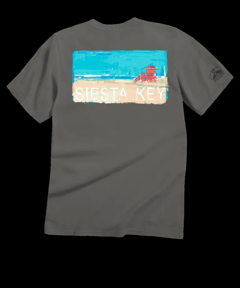 Painted Siesta Key - Crater Dyed® Short Sleeve Crewneck T-Shirt
