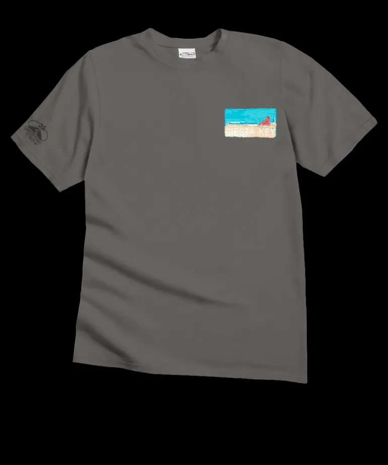 Painted Siesta Key - Crater Dyed® Short Sleeve Crewneck T-Shirt