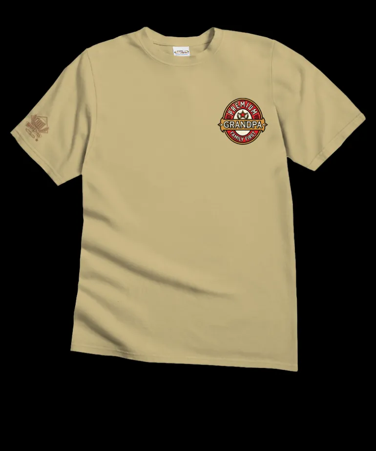 Premium Grandpa - Beer Dyed Short Sleeve Crewneck T-Shirt