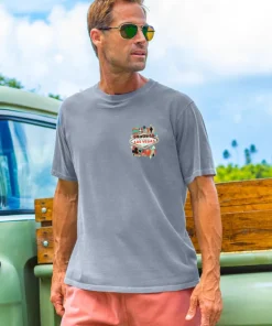 Vintage Vegas Sign - Crater Dyed® Short Sleeve Crewneck T-Shirt