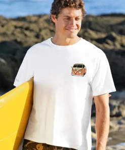 Volkswagen Summer Of Love Scenic - White Short Sleeve Crewneck T-Shirt
