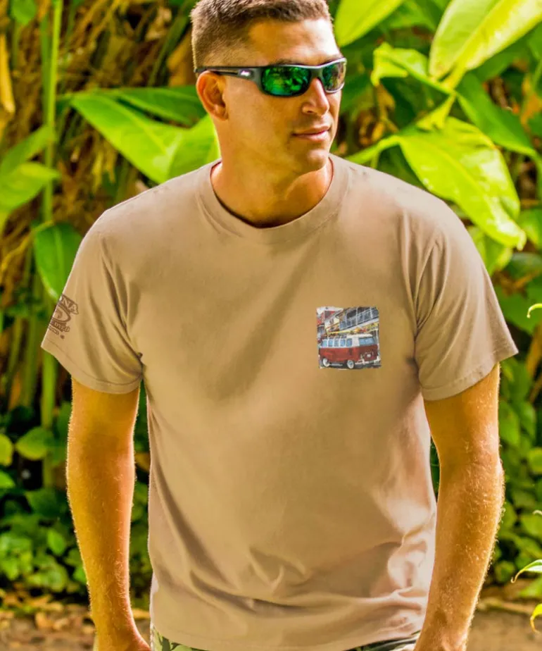 Volkswagen Van Lahaina - Kona Coffee Dyed Short Sleeve Crewneck T-Shirt