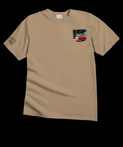 Volkswagen Waikiki Beach Van - Kona Coffee Dyed Short Sleeve Crewneck T-Shirt