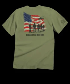 Freedom Is Not Free - Hemp Dyed Short Sleeve Crewneck T-Shirt