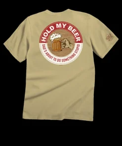 Hold My Beer - Beer Dyed Short Sleeve Crewneck T-Shirt