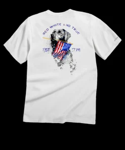Red White And True - White Short Sleeve Crewneck T-Shirt