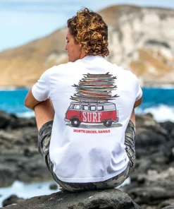 Volkswagen Surfmobile - White Short Sleeve Crewneck T-Shirt