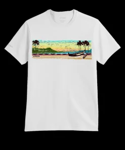 Waikiki Beach Band - White Short Sleeve Pima T-Shirt